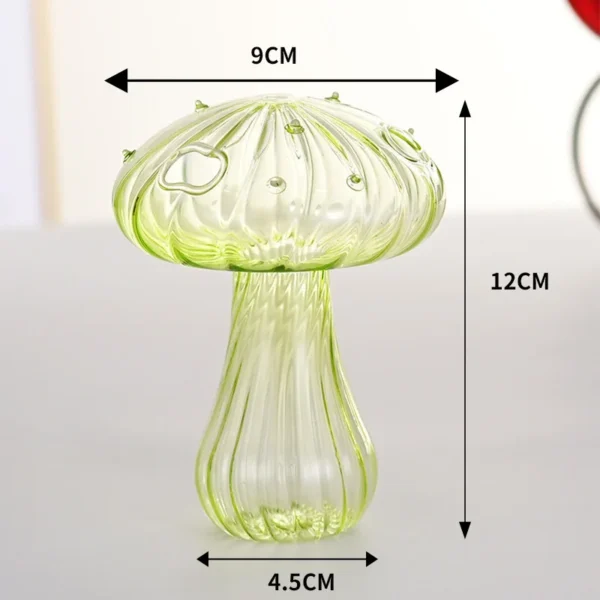 Transparent Jelly Color Mushroom Glass Vase Aromatherapy Bottle Home Small Vase Hydroponic Flower Pot Simple Table Decoration - Image 12