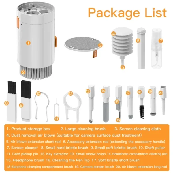 Xiaomi Computer Keyboard Cleaner Brush Kit Earphone Clean Pen For AirPods iPad Phone Cleaning Tools Cleaner Keycap Puller Youpin - Image 4