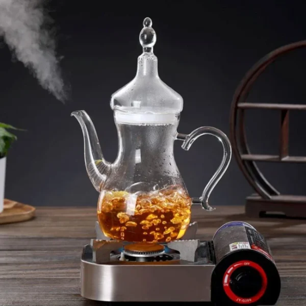 1L Turkish Coffee Pot,Borosilicate Glass Cup,Cold Brew Coffee Maker,Heat-resistant,Brew Teapot,Drink Pitcher for Home Restaurant