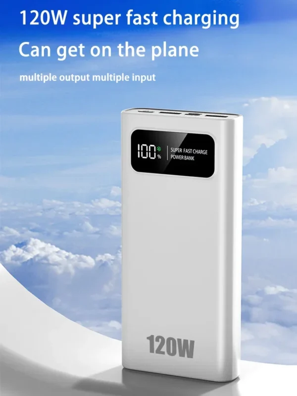200000mAH 120W Power Bank Super Fast Charging Battery High Capacity Digital Display Power Bank For iphone 15 14 Samsung Xiaomi - Image 5