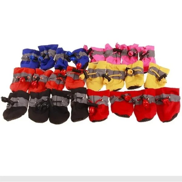 Pet Shoes Soft Bottom Breathable Waterproof Not Off Teddy Spring Autumn and Winter Out Pet Shoes Boots Sets Rain Shoes - Image 2