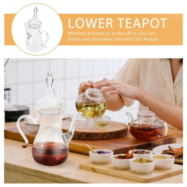 1L Turkish Coffee Pot,Borosilicate Glass Cup,Cold Brew Coffee Maker,Heat-resistant,Brew Teapot,Drink Pitcher for Home Restaurant - Image 4