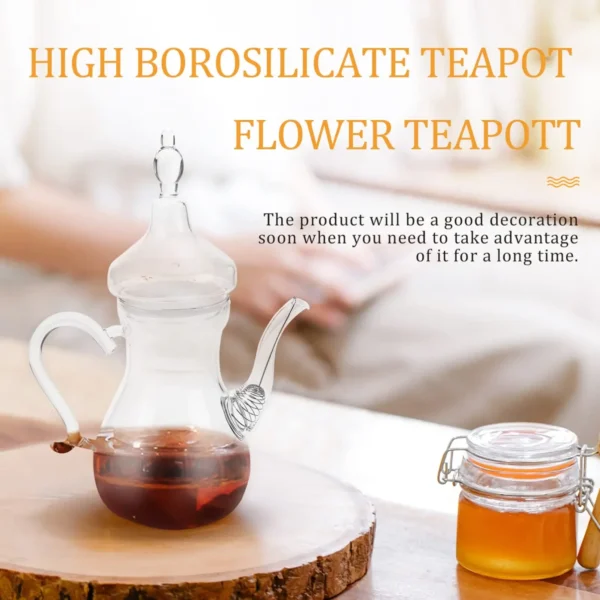 1L Turkish Coffee Pot,Borosilicate Glass Cup,Cold Brew Coffee Maker,Heat-resistant,Brew Teapot,Drink Pitcher for Home Restaurant - Image 2