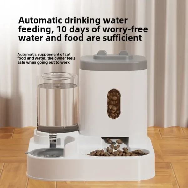 Automatic water feeder, integrated bowl for water and food, dog bowl, cat bowl, pet bowl, pet supplies, automatic feeder - Image 3