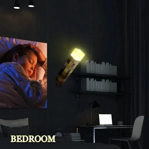 4 Color Brownstone Flashlight Night Light USB Rechargeable Adjustable Lamp with Buckle 11inch Children Gift Bedroom Decor Light - Image 5