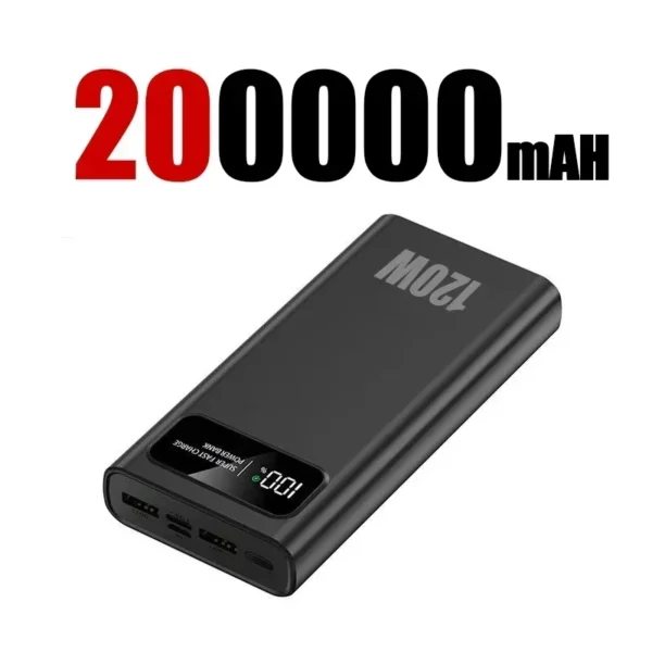 200000mAH 120W Power Bank Super Fast Charging Battery High Capacity Digital Display Power Bank For iphone 15 14 Samsung Xiaomi - Image 8