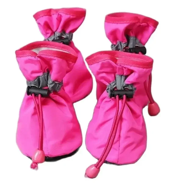 Pet Shoes Soft Bottom Breathable Waterproof Not Off Teddy Spring Autumn and Winter Out Pet Shoes Boots Sets Rain Shoes - Image 5