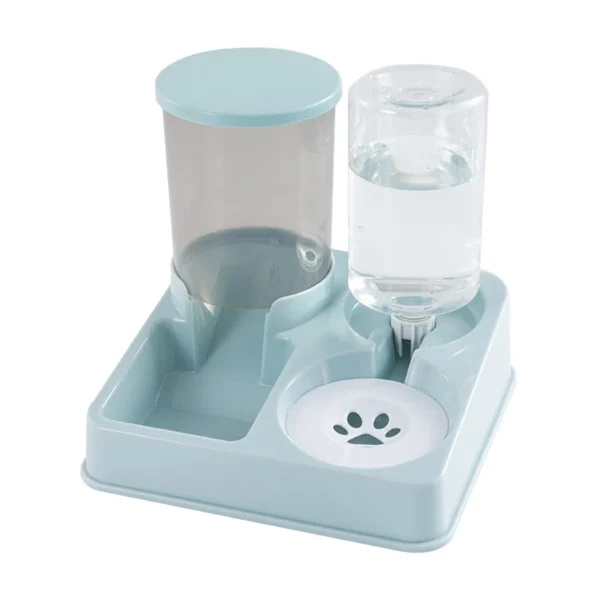 Automatic Cat Feeder Water Dispenser Set, 2 In 1 Tilted Automatic Pet Food And Water Feeder Gravity Food Feeder and Waterer - Image 7